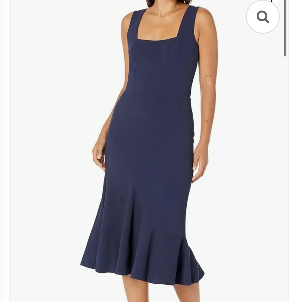 Dress the Population Navy Midi Dress